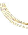 Collier ras du cou multi-rangs Ponte Vecchio Nobile en or jaune et diamants
