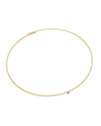 Ponte Vecchio Nobile Choker in Yellow Gold with Black Diamond