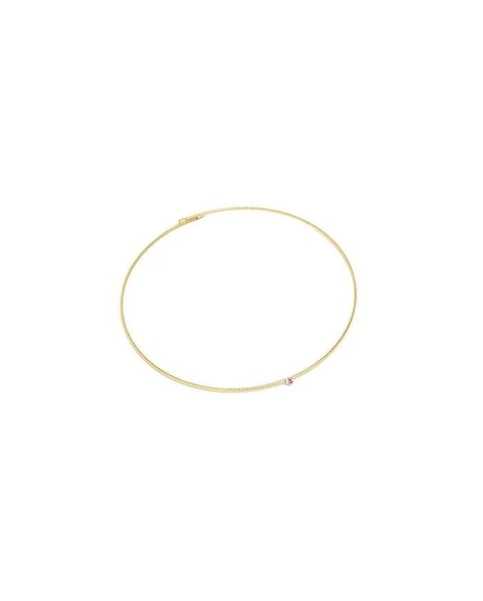 Collier ras du cou Ponte Vecchio Nobile en or jaune avec rubis