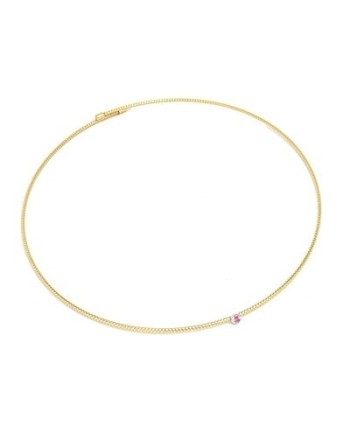 Ponte Vecchio Nobile Yellow Gold Choker with Ruby