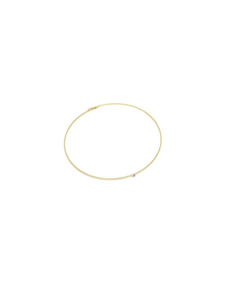 Collier ras du cou Ponte Vecchio Nobile en or jaune avec rubis