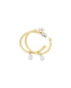 Boucles d'oreilles Ponte Vecchio Nobile en or jaune avec pavé de diamants