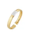 Bracciale Ponte Vecchio Nobile in Oro Giallo con Pavé di Diamanti