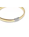 Collier ras du cou Ponte Vecchio Nobile en or jaune avec pavé de diamants