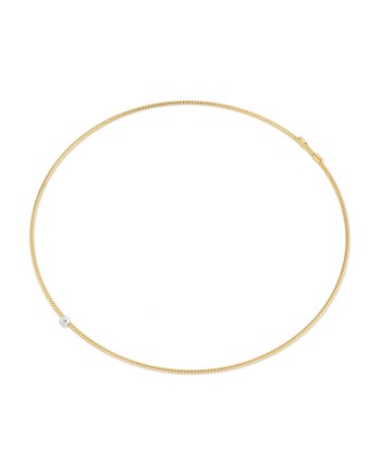 Collier ras du cou Ponte Vecchio Nobile en or jaune avec diamants