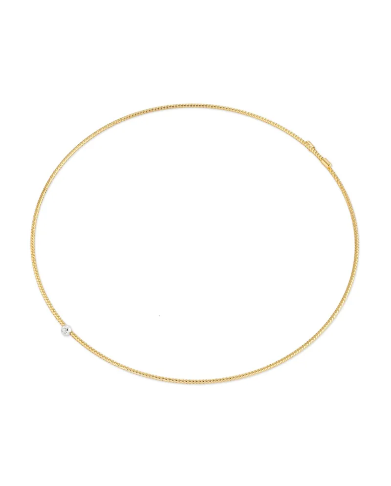 Collier ras du cou Ponte Vecchio Nobile en or jaune avec diamants