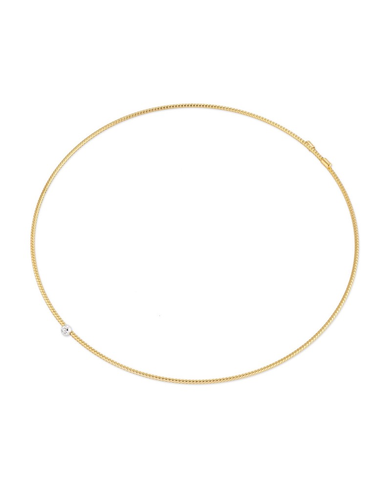 Ponte Vecchio Nobile Yellow Gold Choker with Diamond