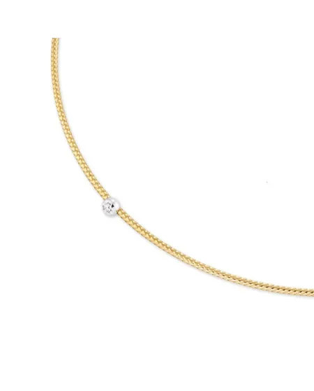 Ponte Vecchio Nobile Yellow Gold Choker with Diamond