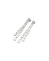 Boucles d'oreilles pendantes Ponte Vecchio Benvenuto en or blanc et diamants blancs