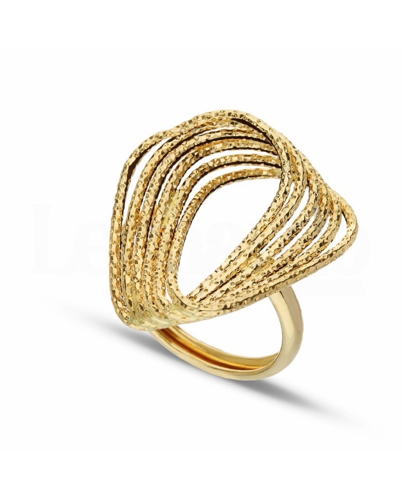 Anello Casella Gioielli in Oro Giallo con 6 Fili