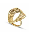 Yellow Gold Jewelry Casella Ring with 6 Strands