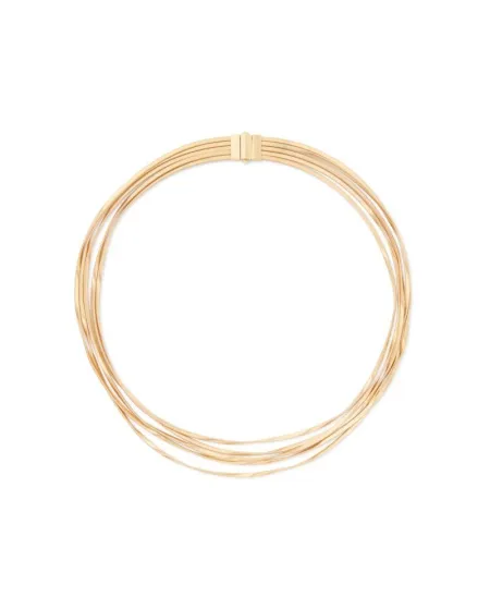 Collana Marco Bicego Marrakech a 5 Fili in Oro Giallo