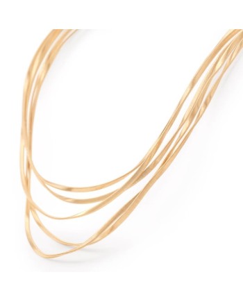 Collana Marco Bicego Marrakech a 5 Fili in Oro Giallo