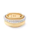 Bague Masai Marco Bicego en or jaune avec anneau pavé de diamants