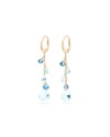 Marco Bicego Paradise Yellow Gold Drop Earrings with Mix of Topazes and Diamonds