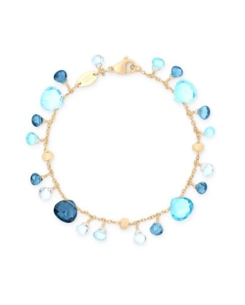 Marco Bicego Paradise Bracelet in Yellow Gold Blue Topazes