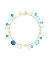 Bracciale Marco Bicego Paradise in Oro Giallo Topazi Blu