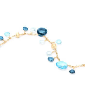 Bracciale Marco Bicego Paradise in Oro Giallo Topazi Blu