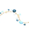Marco Bicego Paradise Bracelet in Yellow Gold Blue Topazes