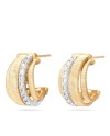 Boucles d'oreilles créoles Marco Bicego Masai en or jaune et diamants