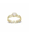 Anello Solitario Casella Gioielli in Oro Giallo con Zircone
