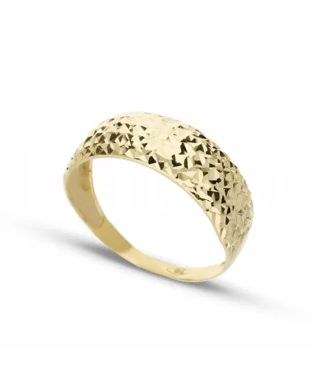 Anello Diamantato Casella Gioielli in Oro Giallo