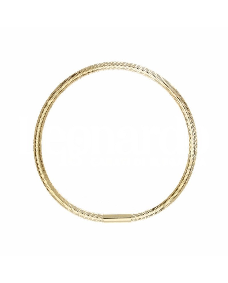 Bracciale Elastico Casella Gioielli in Oro Giallo 3 mm