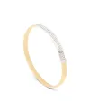 Bracelet jonc fin Marco Bicego Masai en or jaune et diamants