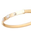 Marco Bicego Masai Yellow Gold and Diamond Thin Bangle Bracelet