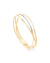 Marco Bicego Marrakech 3-Strand Yellow Gold Diamond Rigid Bracelet