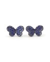 Crivelli Earrings in White Gold and Sapphires with Butterfly