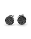 Crivelli Earrings in White Gold with Black Diamond Pavé