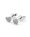 Orecchini Crivelli in Oro Bianco e Diamanti con Cuori