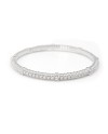 Crivelli Elastic Bracelet in White Gold with Diamonds