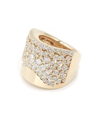 Anello Fascia Crivelli in Oro Rosa e Diamanti