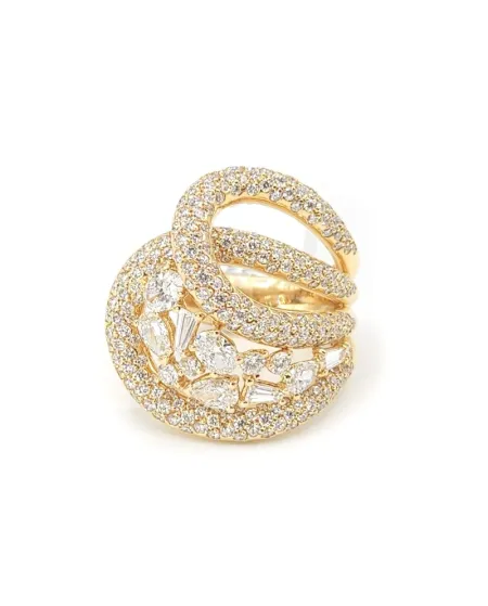Anello Crivelli in Oro Rosa e Diamanti