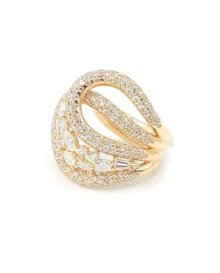 Anello Crivelli in Oro Rosa e Diamanti