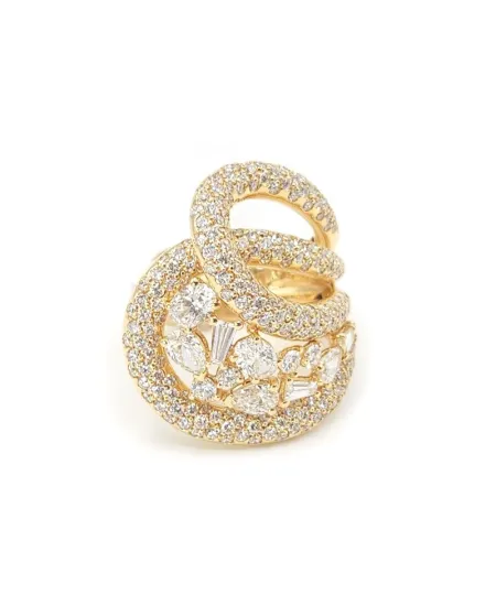 Bague Crivelli en or rose et diamants