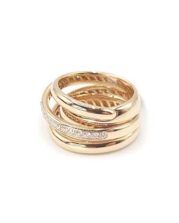 Anello Crivelli in Oro Rosa e Diamanti