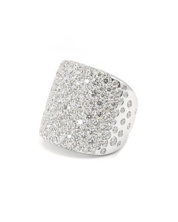 Crivelli Band Ring in White Gold and Diamonds