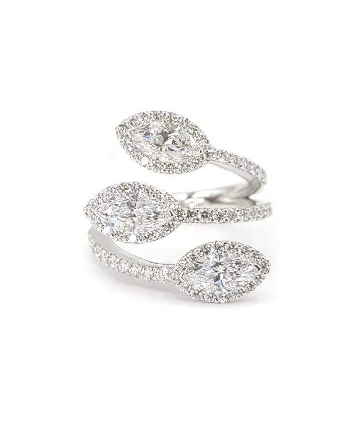 Anello Crivelli in Oro Bianco e Diamanti