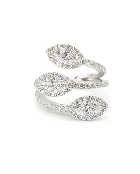 Bague Crivelli en or blanc et diamants