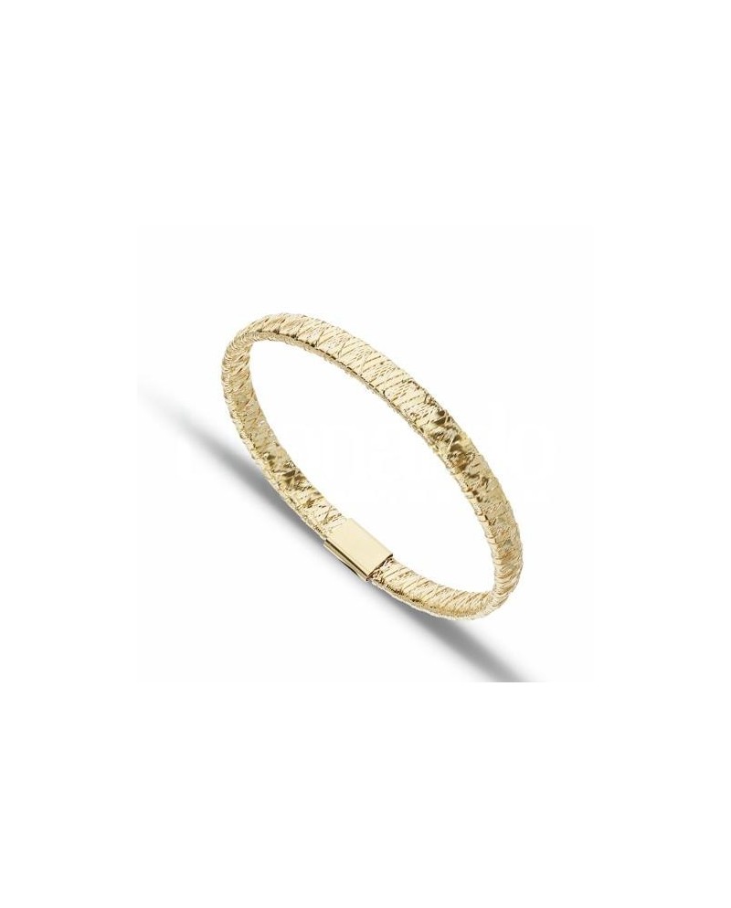 Elastic Bracelet Casella Gioielli in Yellow Gold 5 mm