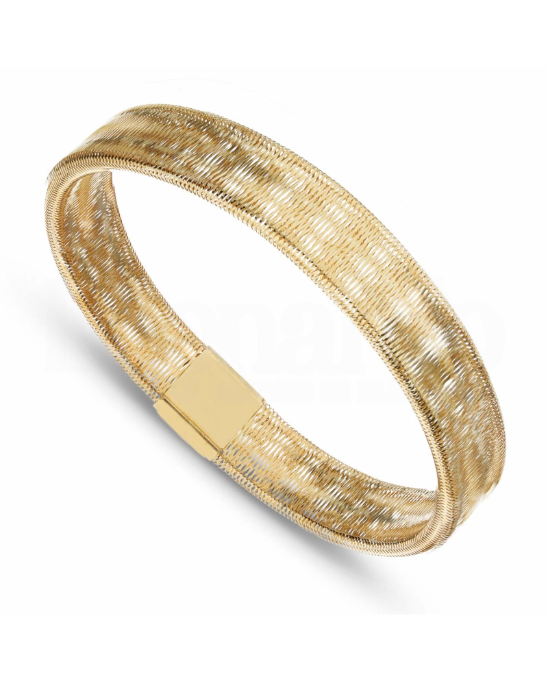 Bracelet élastique Casella Gioielli en or jaune 8 mm