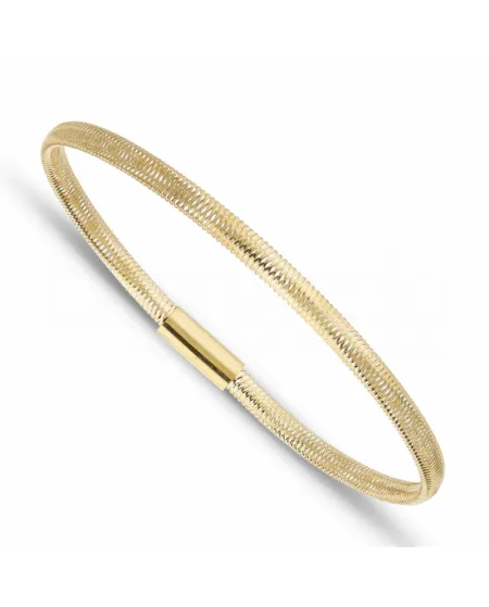 Elastic Bracelet Casella Gioielli in Yellow Gold 3 mm
