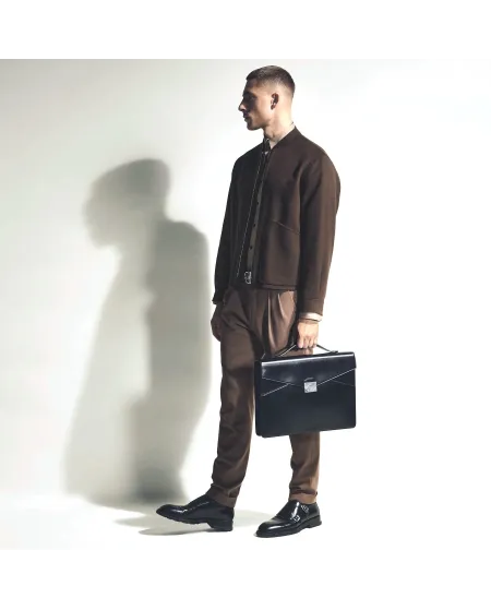 Cartella Piatta Montblanc Meisterstück in Pelle Nera