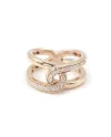Anello Crivelli in Oro Rosa e Diamanti