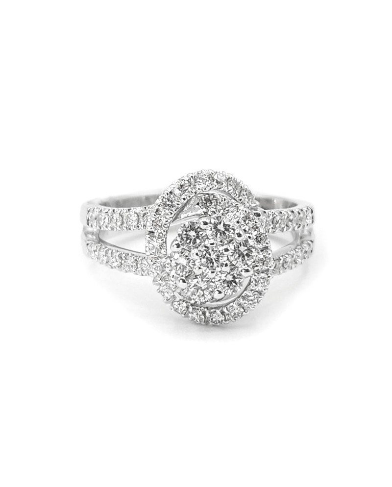 Bague Crivelli en or blanc et diamants