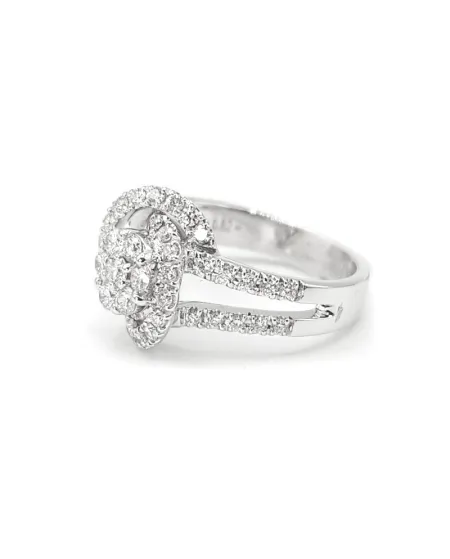 Bague Crivelli en or blanc et diamants