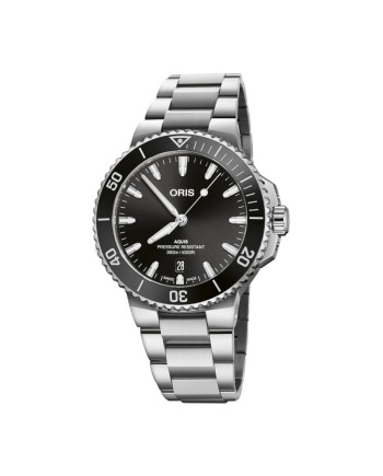 Montre Oris Aquis Date avec cadran noir et bracelet en acier